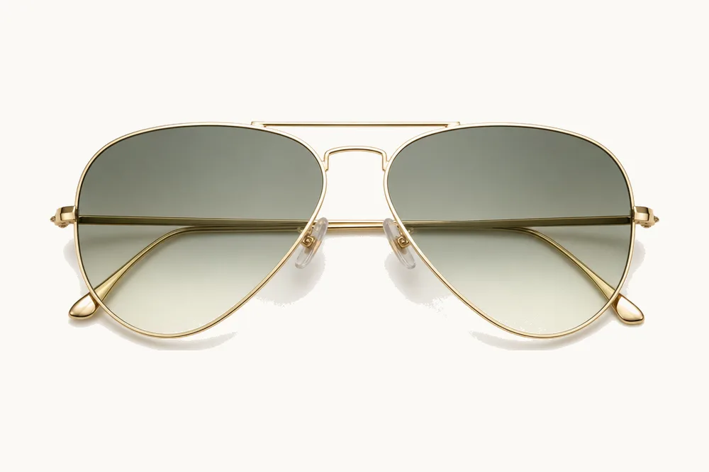 Aviator glasses frames, a flattering shape for a square face