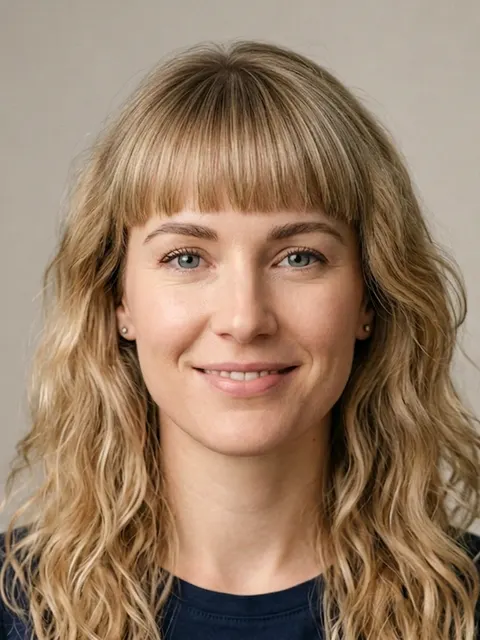 Blunt Bangs example on a model