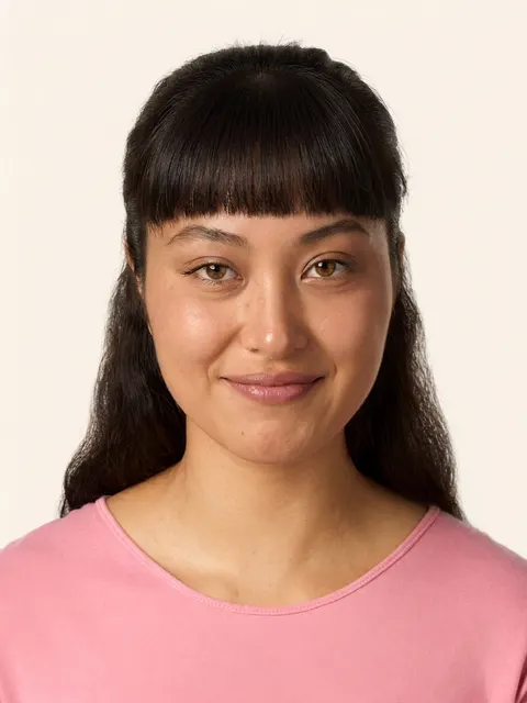 Blunt Bangs example on a model