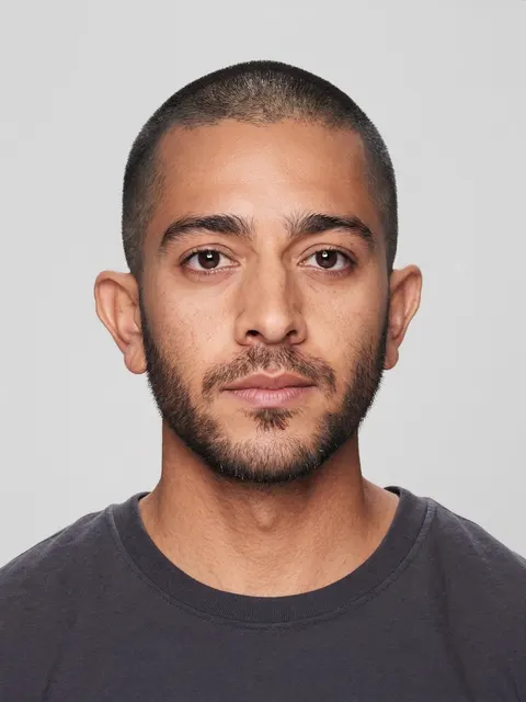 Crew cut with a low fade example on a model