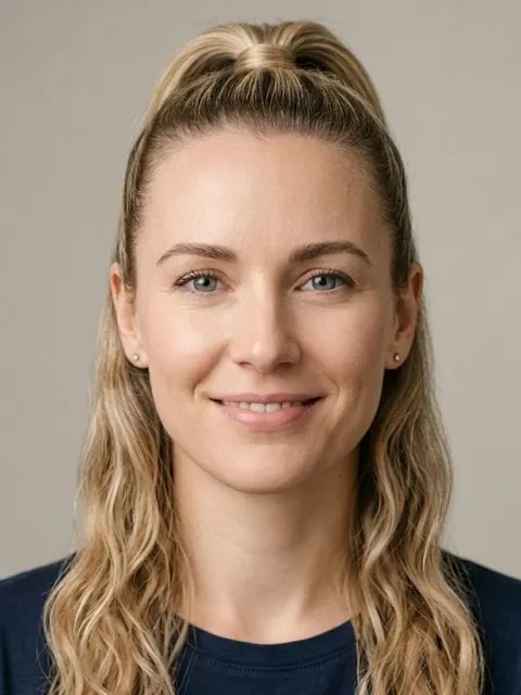 High Ponytail example on a model
