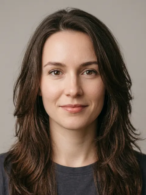 Long Layers on a model - a flattering cut for oval faces