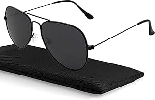 livholivho Sunglasses for Men Women Aviator Polarized Metal Mirror UV 400 Lens Protection