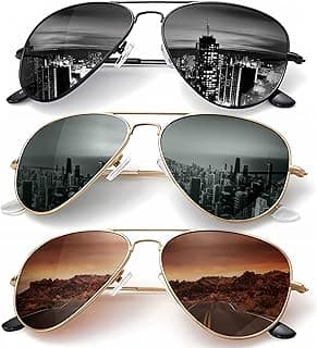 KALIYADIClassic Aviator Sunglasses for Men Women Driving Sun glasses Polarized Lens UV Blocking